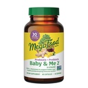 MegaFood Baby & Me 2 sünnieelsed prebiootikumid ja probiootikumid naistele ja lapsele, kellel on 30 miljardit CFU, taimetoitlane ja mitte-GMO, 60 kapslit (30 serveerimist)
