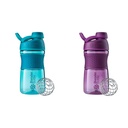BlenderBottle 20-Ounce SportMixer Shaker pudelid BlenderBall Wire Whisk, Plum ja Teal