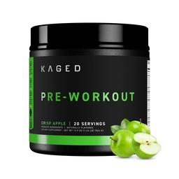 Kaged Original Pre Workout Powder | Krisp Õun | Pre-Kaged | Formuleeritud kreatiiniga, Beta Alanine, Puhas Kofeiin | 20 Servingut
