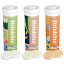 Joogiklaasid Päevane hüdratatsioon Variety Pack (3) Tube Bundle | Ingver-Lime + Sidrun-Lime + Orange | Elektrolüütide tabletid – 0g Suhkur – suurepärane maitse | 30 Servingut - 10 tabletti tuubi kohta