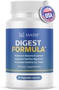 MASSE Digest Formula Supplement Enzyme Boost Kapslid - Täiustatud valem seedetrakti tervise ja soolestiku Flora toetus - Natural Organic Enzyme Supplement seedetrakti hooldus ja ülekasv - 60 Count
