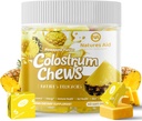 Colostrum Chews Supplement koos probiootikumidega soolestiku tervise, puhituse, immuunsuse, naha, juuste kasvu ja ilu jaoks - ananassimaitse (60 serveerimist)