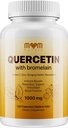 Advanced Quercetin Bromelain - 120 kapslit Elderberry, Stinging Nettle, Resveratrol, Tsink, C & D-vitamiin - valmistatud USA-s