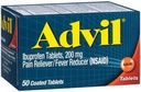 Advil Pain Reliever / Palaviku vähendaja, 200 mg, 50 kaetud tabletti.