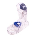 Apex Ultra Pill Cutter, Professional Medical Pill Splitter koos tagasitõmbuva Blade Guard, täpne lõikamine väikesed või suured tabletid, vitamiinid, sinine / roheline ja selge, 1 loe, kompaktne ja reisi-sõbralik