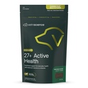 VetriScience 27+ Active Health Chews, Canine Plus igapäevane multivitamiin kutsikatele ja täiskasvanud koertele, tasakaalustatud vitamiinid, mineraalid ja antioksüdandid, tervise ja heaolu tugi, Veggie, 30 krahv