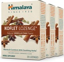 Himalaya Koflet Lozenges, Vanilla Chai Maitse, Looduslik Taimne Köha Tilk Soojenemiseks ja Rahustamiseks, 130 mg, 20 Lozenges, 3 Pack