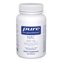 Puhtad kapslid NAC 600 mg - N-atsetüültsüsteiini NAC lisand kopsude tervise ja immuunsuse toetamiseks, maksatoetus ja antioksüdandid * - vabaformse N-atsetüül-L-tsüsteiiniga - 90 kapslit