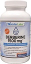 Wonder Laboratories Surperior Imendumine Berberine HCL 1500mg + kaneel, kroom ja bioperine hooldus Glükoosi, südame ja immuunsüsteemi tervise Gluteeni ja GMO vaba - 120 kapslit