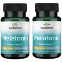 Swansoni melatoniin - taimsed toidulisandid - uni ja lõõgastumine - 120 kapslit, 1 mg iga (2 pakendit)