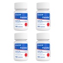 Major FeroSul - raudsulfaat 325 mg tabletid - Raualisand naistele ja meestele - spetsiaalselt kaetud kergesti neelatavad tabletid - punane - 100 loend (4 pakendit)