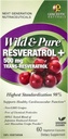 Genceutic Naturals Wild & Pure Resveratrol Vegetarian Capsules, 60-Count | Promotes Heart Health | Anti Ageing | Üldine heaolu