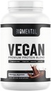 Biomental Vegan Chocolate Protein Pulber - Taimepõhine -Lihtne Imendumine - Maitsev Šokolaad - Lihaste Ehitamine, Ideaalne Tervislik Vegan Elustiil - Mitte-GMO, Gluteenivaba Valgu Lisand