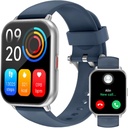 RUIMEN Smart Watches for Men Women (Vastav / Tee kõned, 2 Bands Included), 1.8" Smartwatch iOS / Android telefonid, Fitness Tracker Heart Rate / Sleep Monitor Digital Watch Veekindel sinine