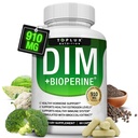 Dim Supplement 910 mg Plus BioPerine Complex - Diindolüülmetaan, et toetada hormoonide tasakaalu ja östrogeeni metabolismi, aitab menopausi akne PCOS Parem naha kulturismi, meestele naistele, 60 kapslit