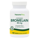 Natures Plus näritav bromelain - 40 mg - looduslik proteolüütiline ensüümilisa - 180 närimistabletti (180 serveerimist)