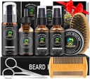 XIKEZAN Beard Kit meestele Grooming & Care Set w/2 Pack Beard Seerum, pesu, õli, Balm, Comb, Brush, Käär, Kott, EBook, Ainulaadne Sünnipäeva Kingitused Meestele Ta Isa Mees Vend Jõulusäilitamine Stuffers