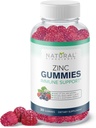 Tsink Gummies 50mg - Immuunsüsteemi tugi, naha tervis, antioksüdant, igapäevane tsingilisand täiskasvanutele, kõrge tugevusega immuunkaitsekummi, näritav tsink tsitraadi immuunsus kummikud, vegan, mitte-GMO, gluteenivaba
