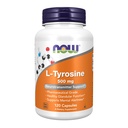 NOW toidulisandid, L-türosiin 500 mg, toetab vaimset häiret *, neurotransmitteri tugi *, 120 kapslit