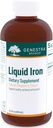 Genestra Brands Vedel Raud | Kolloidne Mineral Supplement | Natural Vaarika Maitse | 8.1 fl. oz.