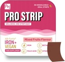 PROSTRIP® Iron+ AB-Fortis® 14mg Lisatud vitamiin C, B1, B2, B6, foolhape, peedi, spinat ja tart kirss – 30 suukaudset veganriba – vett ei ole vaja – kõrge imendumine Prowise Healthcare