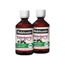 Robitussin Maksimaalne tugevus Elderberry Cough Plus Rindkere ummistus DM, köha supressant täiskasvanutele, mitte unise vedeliku köha ja rindkere ummistuste leevendamine - 2x8 Fl Oz