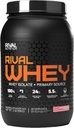 Rivalus Rivalwhey - Strawberry Creme 2lb - 100% vadakuvalk, vadakuvalk Isolaat Primary Allikas, puhas toitumisprofiil, BCAA-d, keelatud ained, valmistatud USA-s
