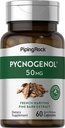 Piping Rock Pycnogenol Supplement | 50 mg | 60 kapslit | Prantsuse meremännikoore ekstrakt | Pinus Pinaster meestele ja naistele | Mitte-GMO, Gluteenivaba