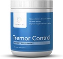 Simplesa Tremor Control, L-arginiin alfa-ketoglutaraadi lisand, sisaldab GABA, Ubikinooli ja Niatsiini, 360g AAKG pulbrilisandit, toetab treemori kontrolli ja lihaste tervist