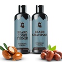 Viking Beari šampoon ja konditsioneerikomplekt - 4 Fl Oz Iga, värske mehelik lõhn - habemepesu ja konditsioneer meestele - puhastab ja pehmendab, koos Argan & Jojoba Oil - Sulfate & Paraben Free