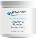 Metaboolne hooldus Puhas C-vitamiini pulber - 1100 mg Premium askorbiinhape ja naatriumaskorbaat Antioksüdandi lisand immuunsuse toetamiseks ja neerupealiste terviseks - Gluteenivaba (1 lb / 456 g)