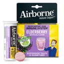 Airborne Elderberry Extract + Vitamiin C 1000mg (per Serving) - kihisevad tabletid (20 loe kastis), Gluteenivaba immuunsüsteemi tugisammas, vitamiinidega C E, tsink, seleen, suhkruvaba