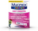 Rindkere ummistus, Mucinex Laste Mini sulab, Rindkere ummistus, Bubble Gum, 12ct