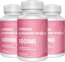Liposomaalsed glutatiooni pehmed geelid 1500MG, vähendatud glutatiooni lisand C-vitamiiniga, parem imendumine, mitte-GMO võimas antioksüdant tervislikuks vananemiseks, detox, immuuntervis, 180 Softgels