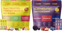Keto Vitals Tropical & Berry Assorted 2 Pack Bundle Electrolyte Powder Bundle: Tropical & Berry Assorted Maitsed - Sugar-Free & Zero Calorie Electrolyte Drink Mix Packets, 60 Servings