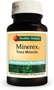 Healthy Habits MINEREX High Potency Complete Mineral Supplement with Sentramin Plant and Sea Bed Minerals derived from Senonian Vegetate 60-Count
