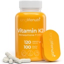 LongLifeNutri Vitamiin K2 MK-7 100mcg – toitainete toetus luudele ja ringlusele, 120 taimetoitlast kapslit, 4-kuuline tarne, labor testitud, valmistatud USA-s, mitte-GMO