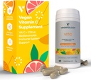 Vegan C-vitamiini toidulisandid – VIT C + tsitruselised Bioflavonoidid – vitamiinid ja toidulisandid – igapäevased toidulisandid (60 kapslit) – C-vitamiini 500 mg kapslid – Antioksüdandid
