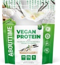 Veganvalgu pulber 22 g Vanilli, looduslikud koostisosad, GMO-vabad, taimsed, gluteenivabad, sojavabad, piimavabad, 32 serveerimist