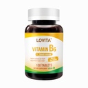 Lovita vitamiin B6 (püridoksiinvesinikkloriid) 80mg, ajastatud vabanemine, 8 tundi püsiv, südame-veresoonkonna ja närvide tervise toetamine, 130 vegan tabletti