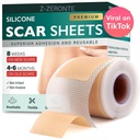 Silicone Scar Sheets, Silicone Scar Tape (1.6 "x 120" Roll-3M), korduvkasutatavad ja tõhusad Scar eemaldamislehed, Silicone Scar eemaldamislehed kirurgiliste armide jaoks, Healing Keloid, C-sektsioon, Tummy Tuck