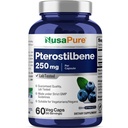 NusaPure Pterostilbene 250mg kohta Veggie Caps, 60 Count (Mitte-GMO, Vegan)