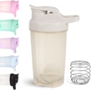 D.Y.A 16oz Shaker Bottle,Leak Proof Sport Shaker Cups Protein Shakes, Shake Bottle for Pre Workout and Travel To Go, BPA Free & Easy Clean Protein Shaker Bottle,Grey