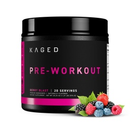 Kaged Original Pre Workout Pulber | Berry Blast | Pre-workout koos kreatiini, beeta-alaniin, L-tsitrulliin, BCAAs | 274 mg orgaaniline kofeiin | Pre Supplements meestele ja naistele | 20 Servings