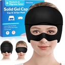 Peavalu leevendamise müts , rahustav migreeni leevendamise kork Gel Jääpea mähkige peavalu silmade mask sinus , pundunud silmad , pinge ja stressi leevendamine - kuum ja külm ravi