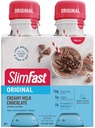 SlimFast söögikorra asenduskokteil, originaalne kreemjas piimašokolaad, 10 g valmis valku kehakaalu langetamiseks, 11 Fl. Oz pudel, 4 loend (pakendamine võib varieeruda)