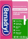 Benadryl Original Strength Itch Stopping Anti-Itch Cream, Difenhüdramiin HCl Topical Analgesic & Tsink Acetate Nahakaitse, Relief Enamik Outdoor Sügeleb, 1 oz (Pack of 6)
