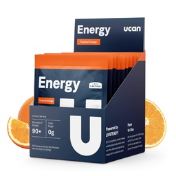 UCAN Energy Powder, Tropical Orange, Keto, Sugar-Free Pre & Post Workout meestele ja naistele, Non-GMO, Vegan, Gluteenivaba, Suurepärane Jooksjad, Võimlejad ja suure jõudlusega sportlased (12 Servings, 25 g)
