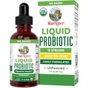 MaryRuth Organics USDA orgaaniline vedelik probiootikum | Seedetrakti tervis | Probiootikumid naistele, meestele, lastele | Acidophilus probiootikum | Vegan | Reisisõbralik | 20 serveerimist