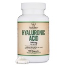 Hüaluroonhappe lisandid -180 kapslit (hüaluroonhappe seerumi mõju näole) 200 mg naha ja näo vananemise toetamiseks (Acido Hialuronico) Gluteenivaba kahekordse puiduga